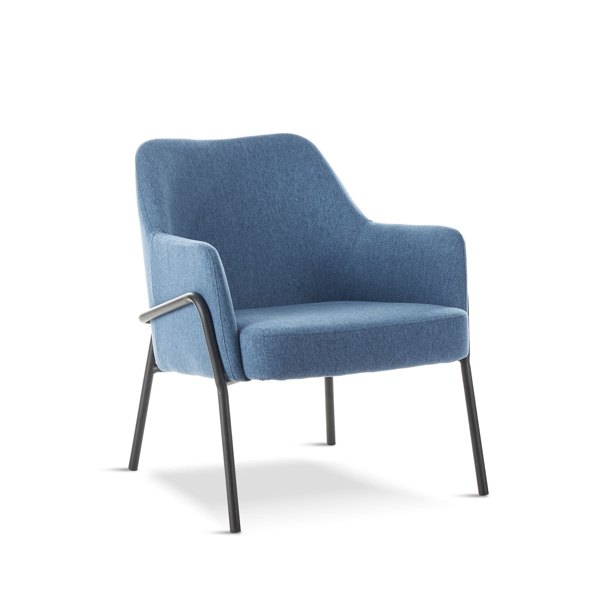 X1 Karl Blue Fabric Lounge Chair