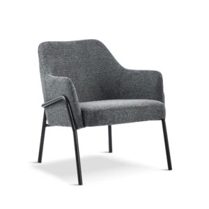 X1 Karl Blue Fabric Lounge Chair - Grey, X1