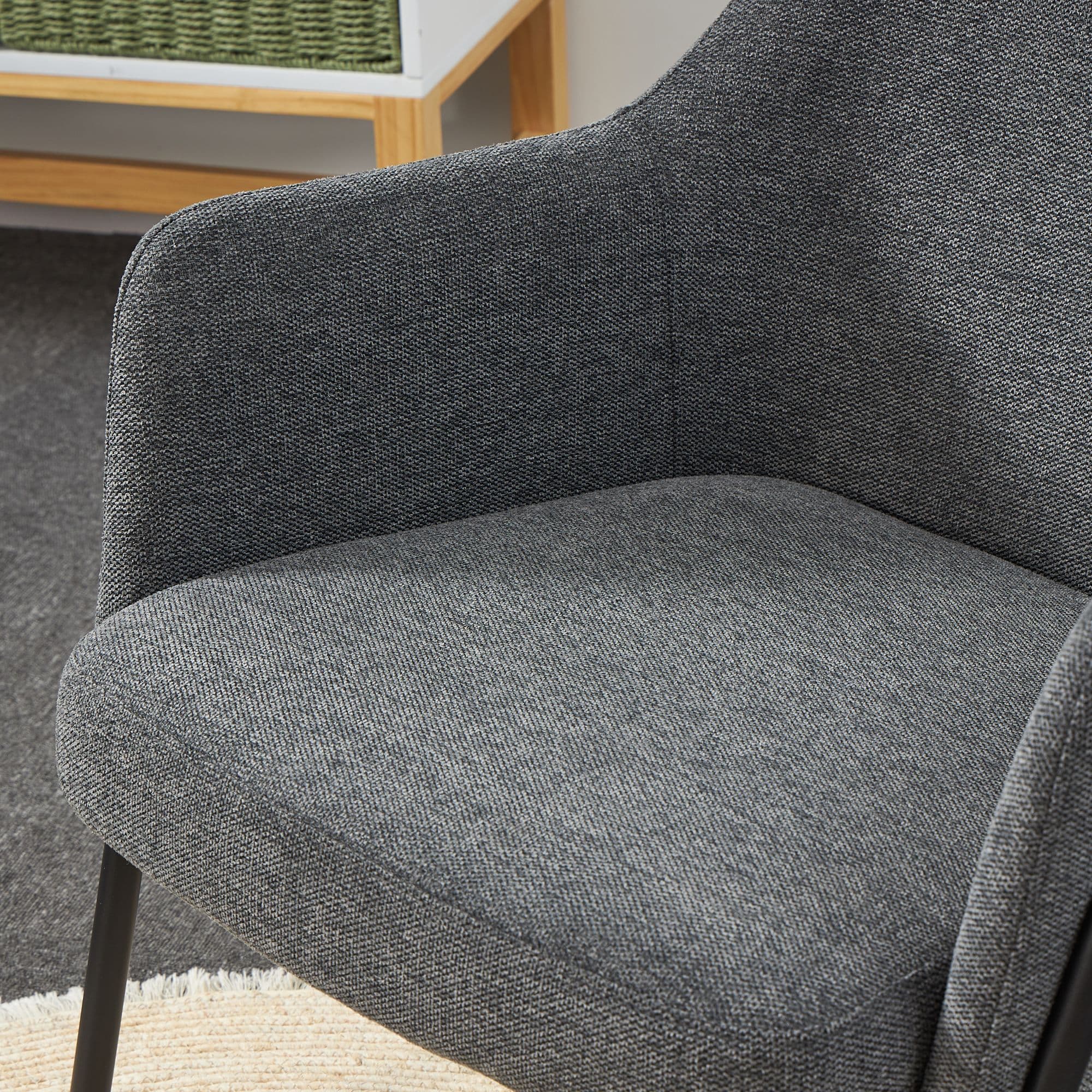 X1 Karl Blue Fabric Lounge Chair - Image 12