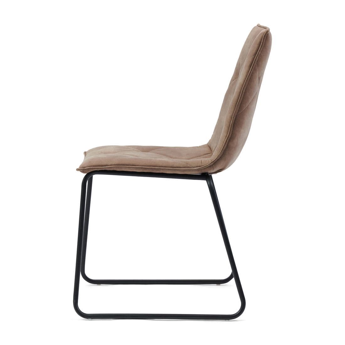 X2 Barmo Roman Coffee Leathaire Dining Chair - Image 3