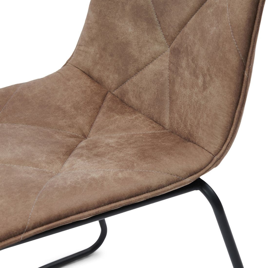 X2 Barmo Roman Coffee Leathaire Dining Chair - Image 4