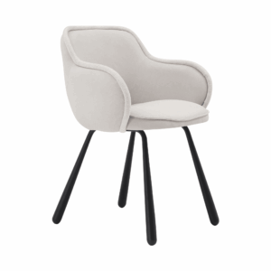 X2 Claudia Art Deco Dining Chairs - Beige