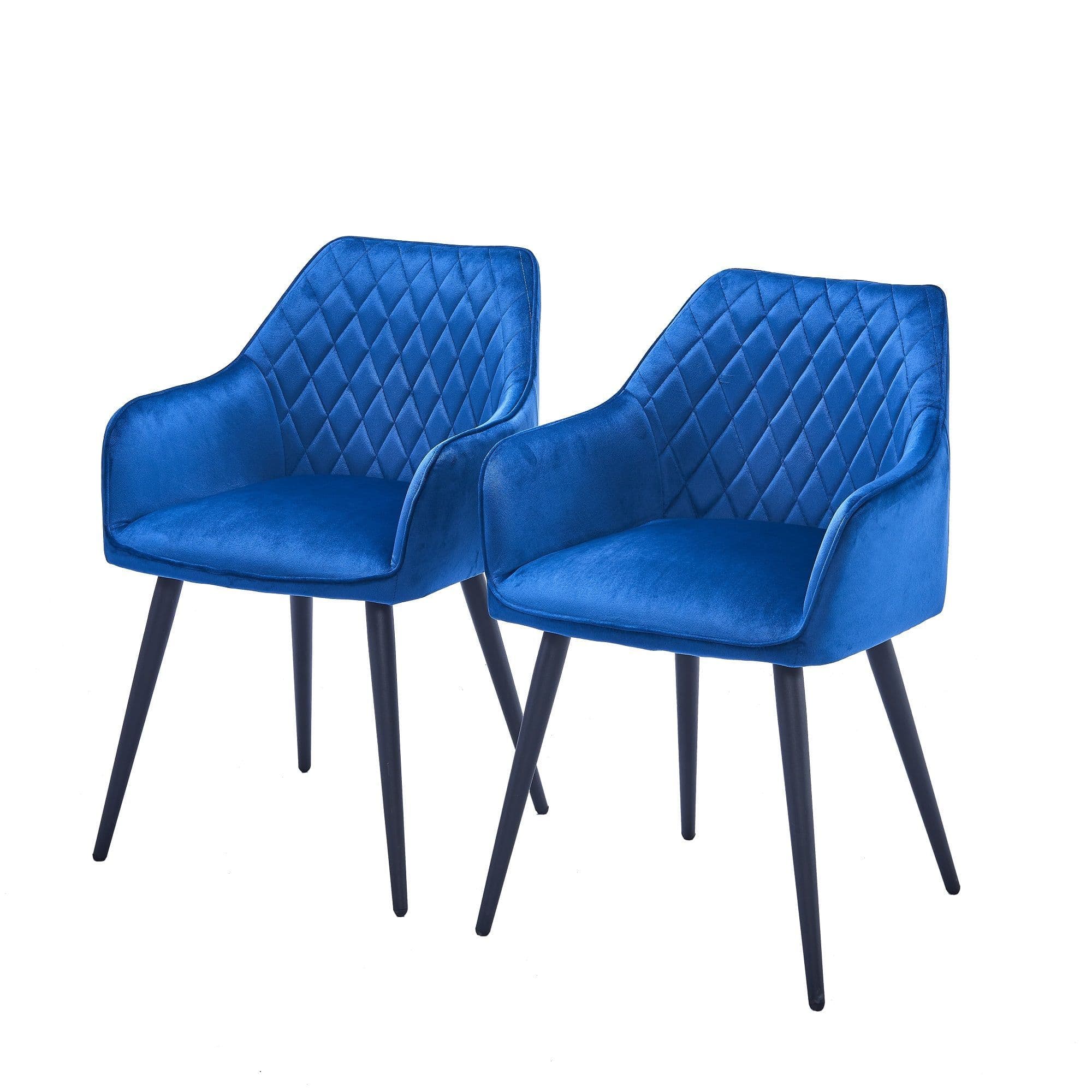 X2 Hanko Black Velvet Dining Chair - Image 2