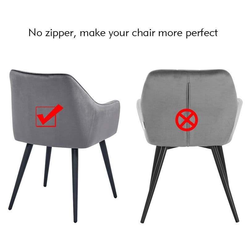 X2 Hanko Black Velvet Dining Chair - Image 7