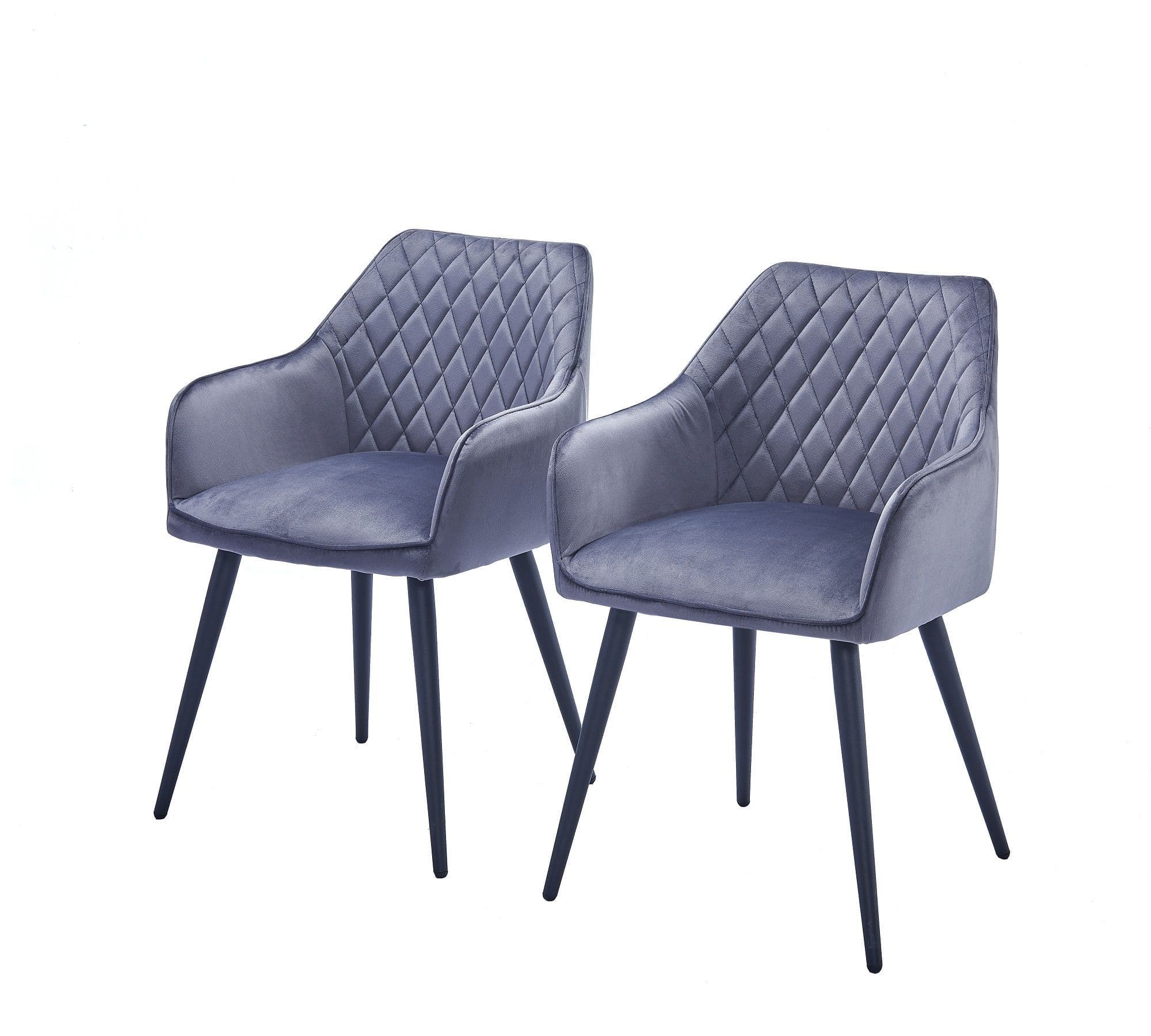 X2 Hanko Black Velvet Dining Chair - Image 3