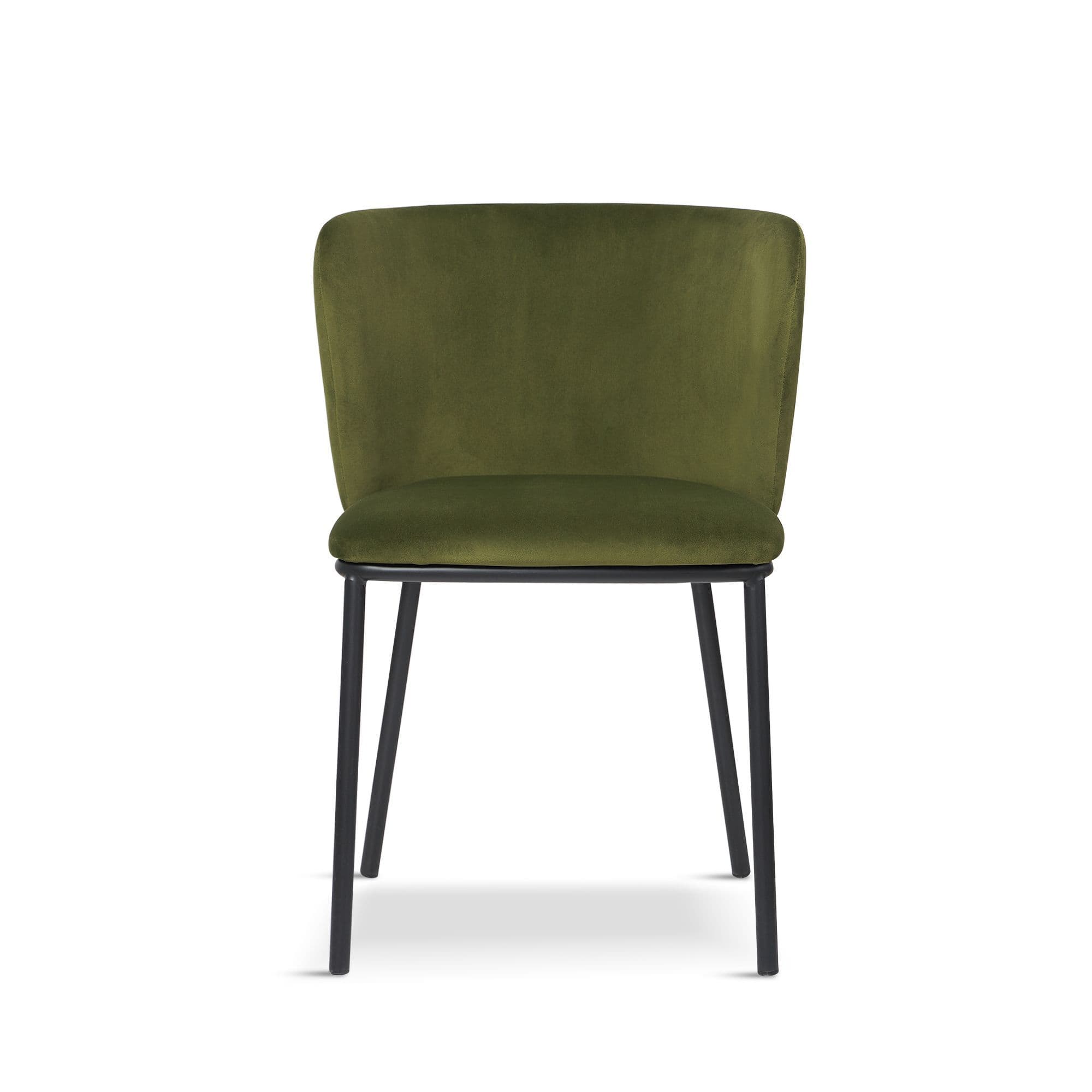 X2 Mandy Green Velvet Dining Chair - Image 5
