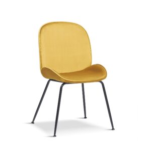X2 Mmilo Journey Mustard Yellow Chair With Black Legs