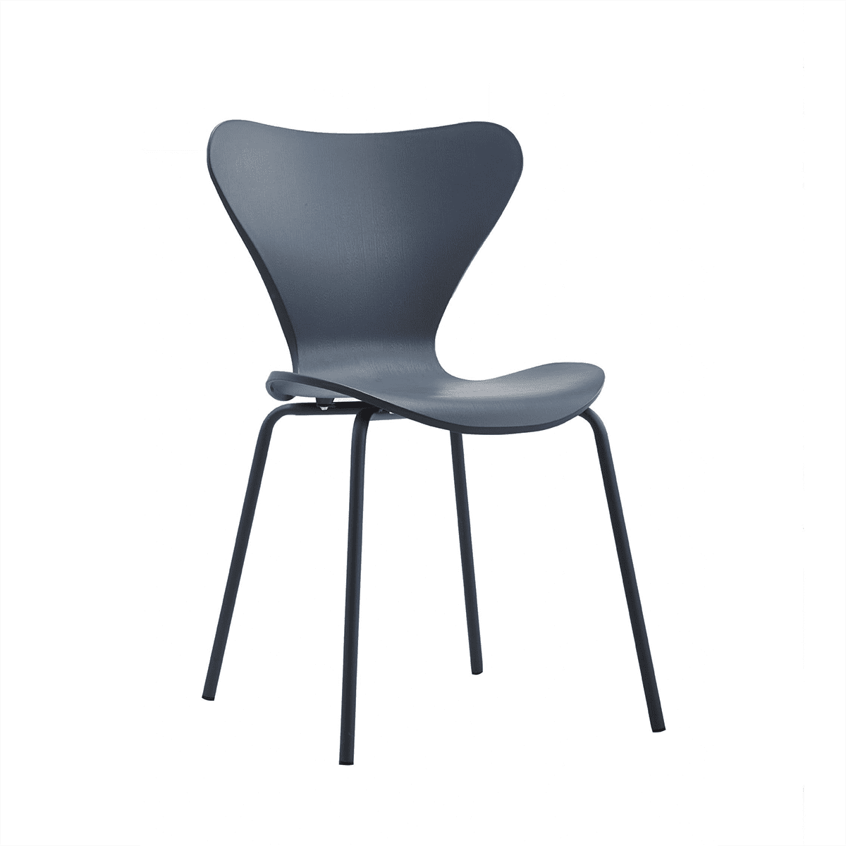 X2 Modern Stackable Dining Chair Navy Blue