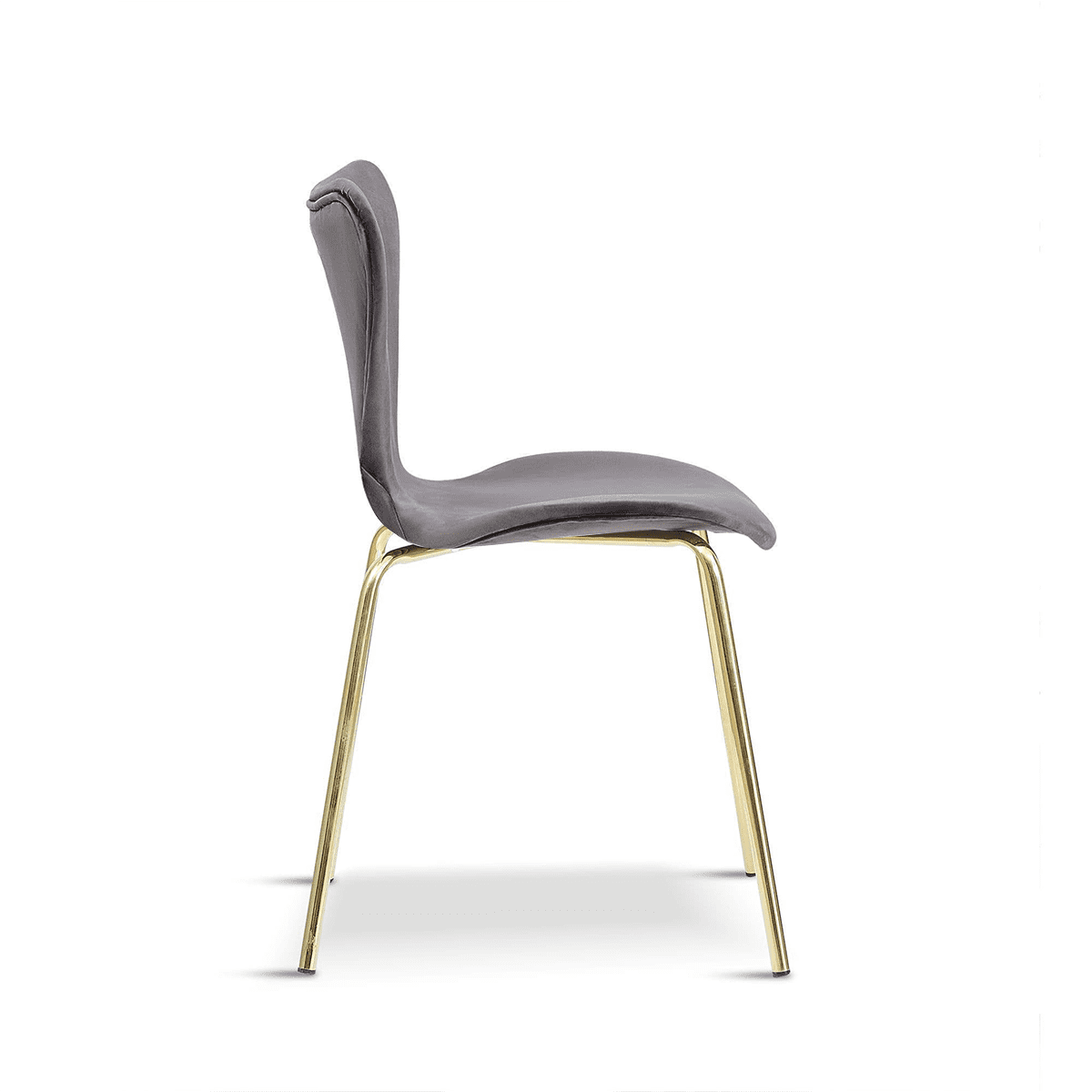 X2 Modern Velvet Green Stackable Dining Chair With Gold Legs - Image 9