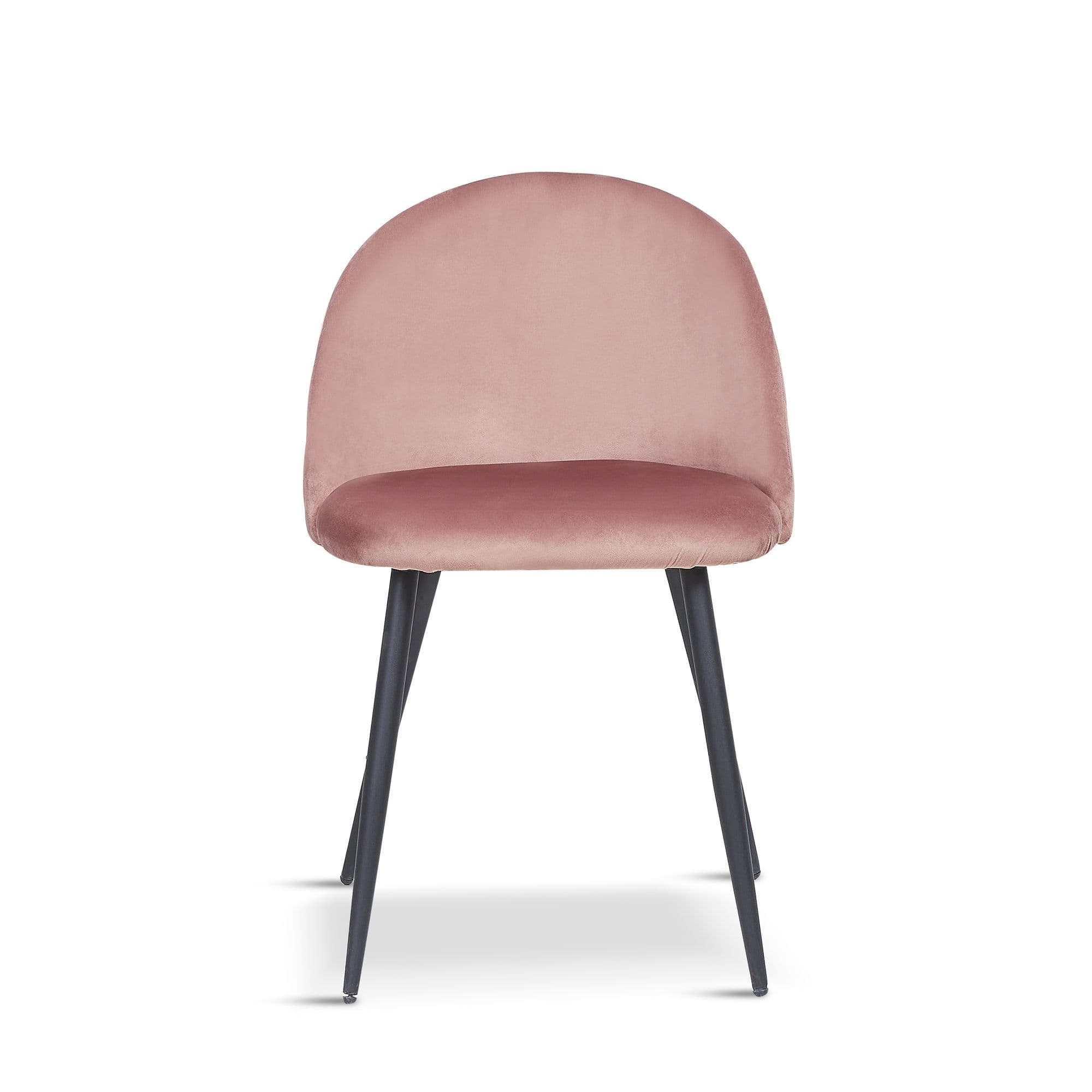 X2 New Rosemary Blue Dining Chair, Velvet Upholstered With Black Leg - Image 12