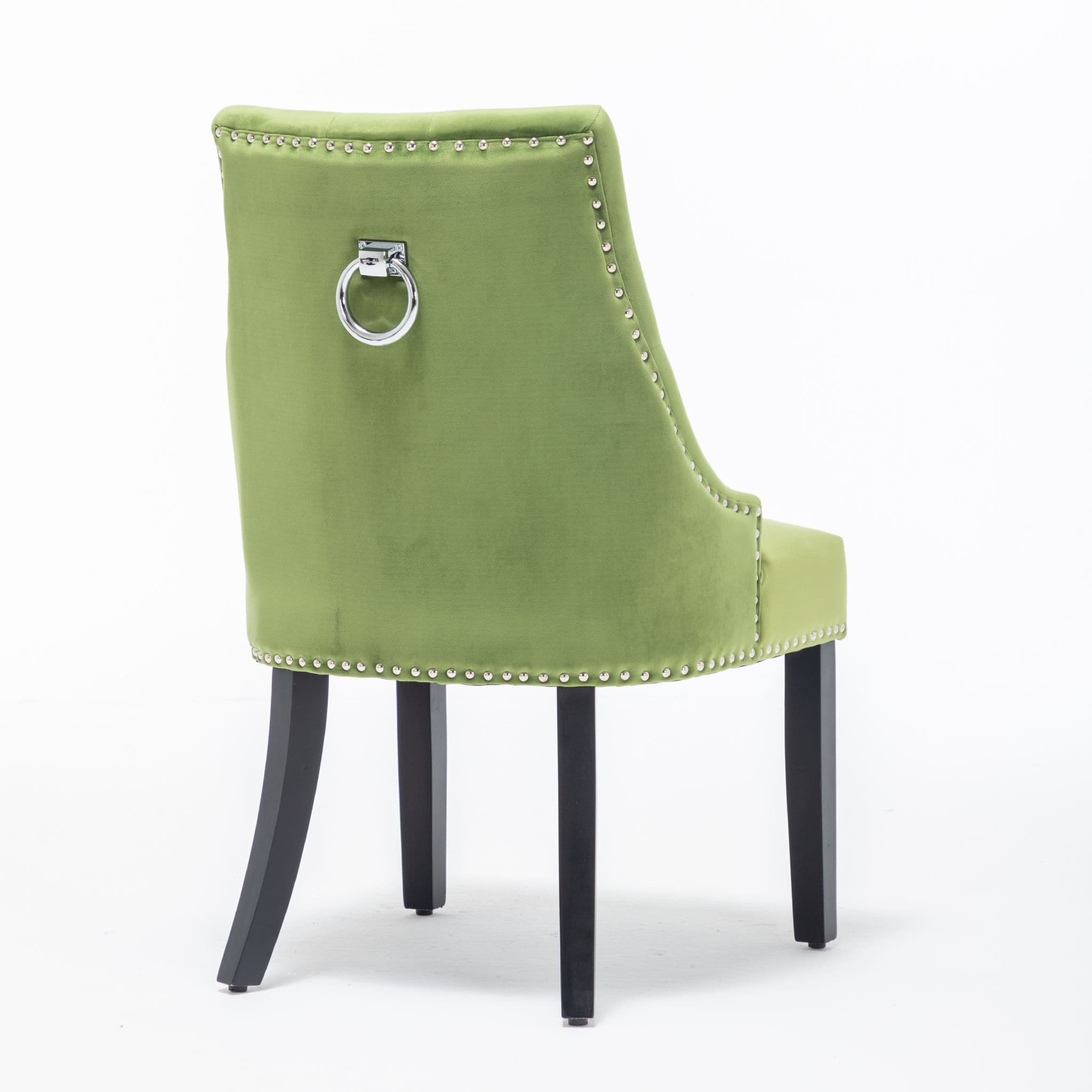 X2 Nicholas Velvet Green Dining Chair - Image 4
