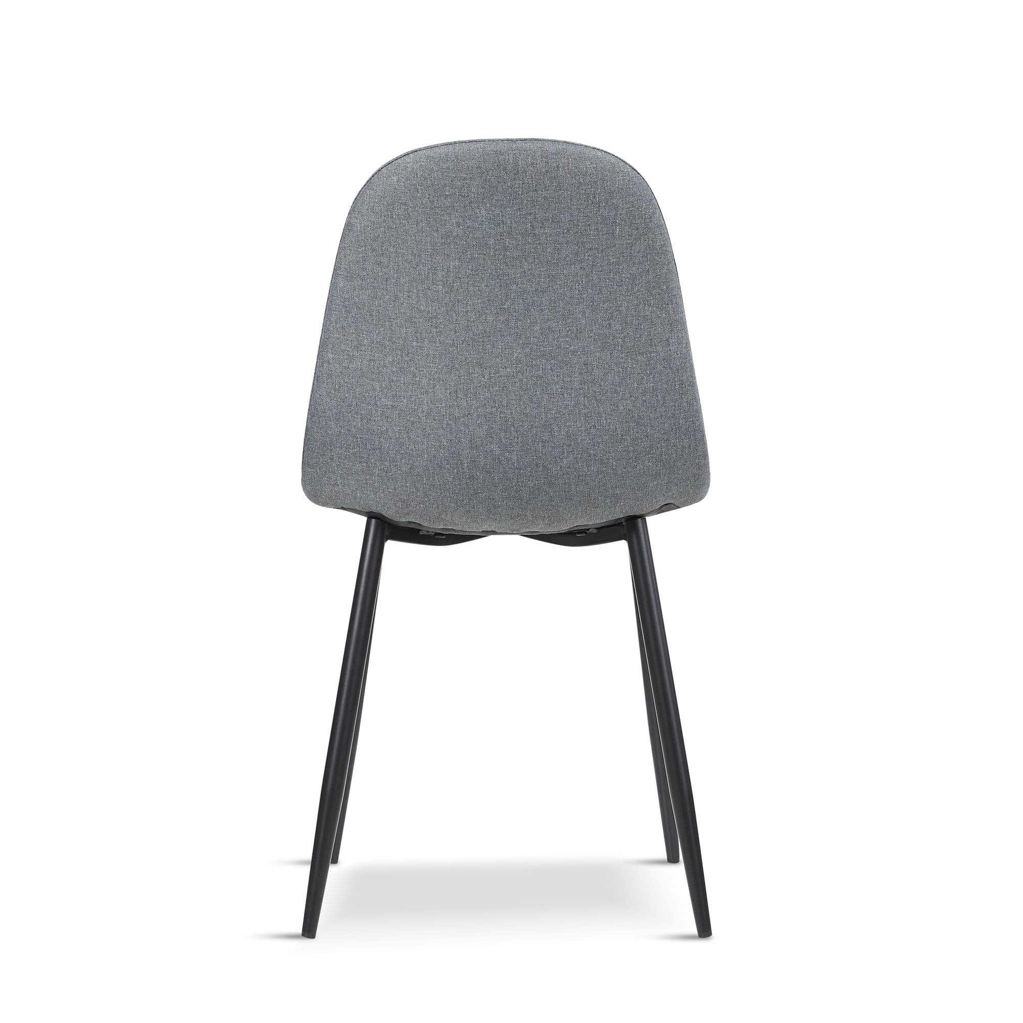 X4 Ames Grey Fabric Upholstered Dining Chair - Image 4