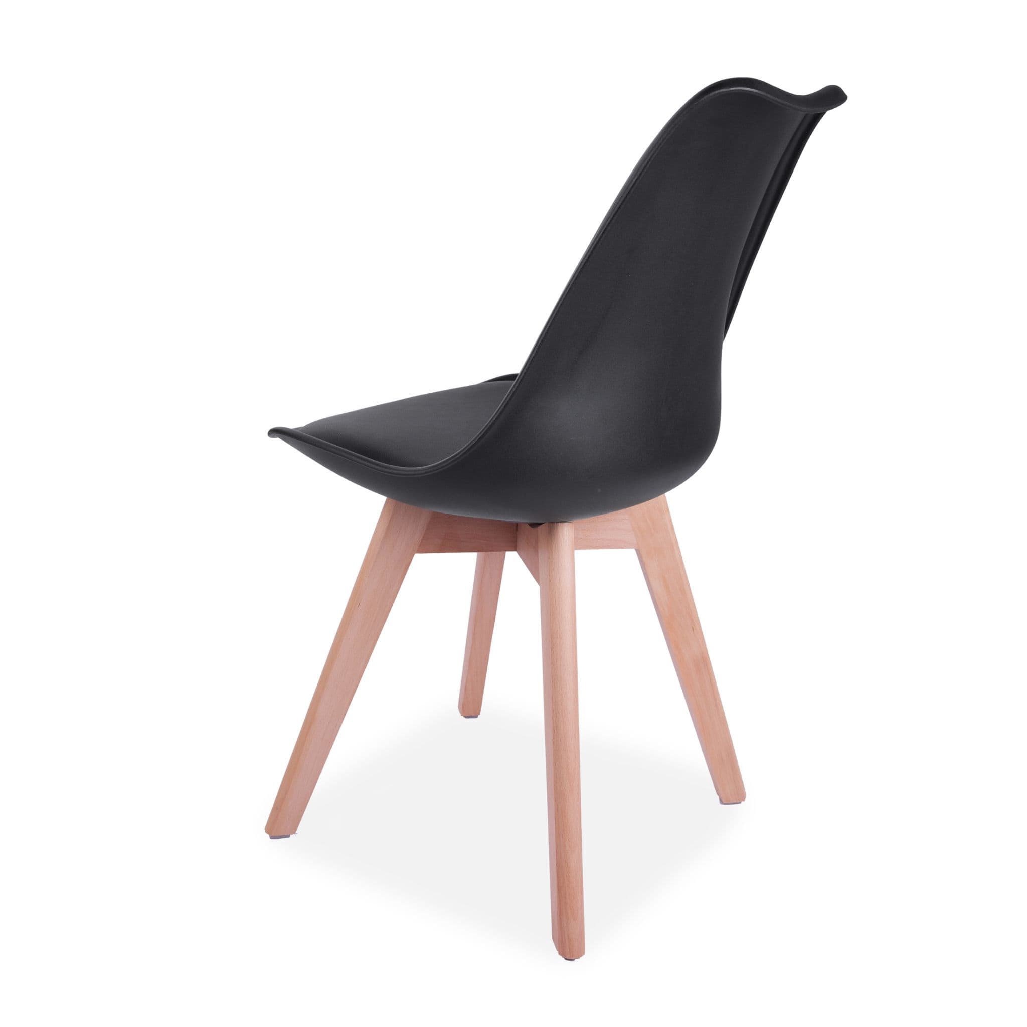 X4 Ecn Black Tulip Style Dining Chair (Premium) - Image 4