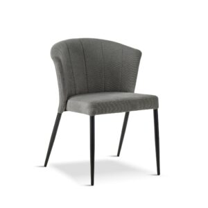 X4 Mason Deep Grey Fabric Dining Chair