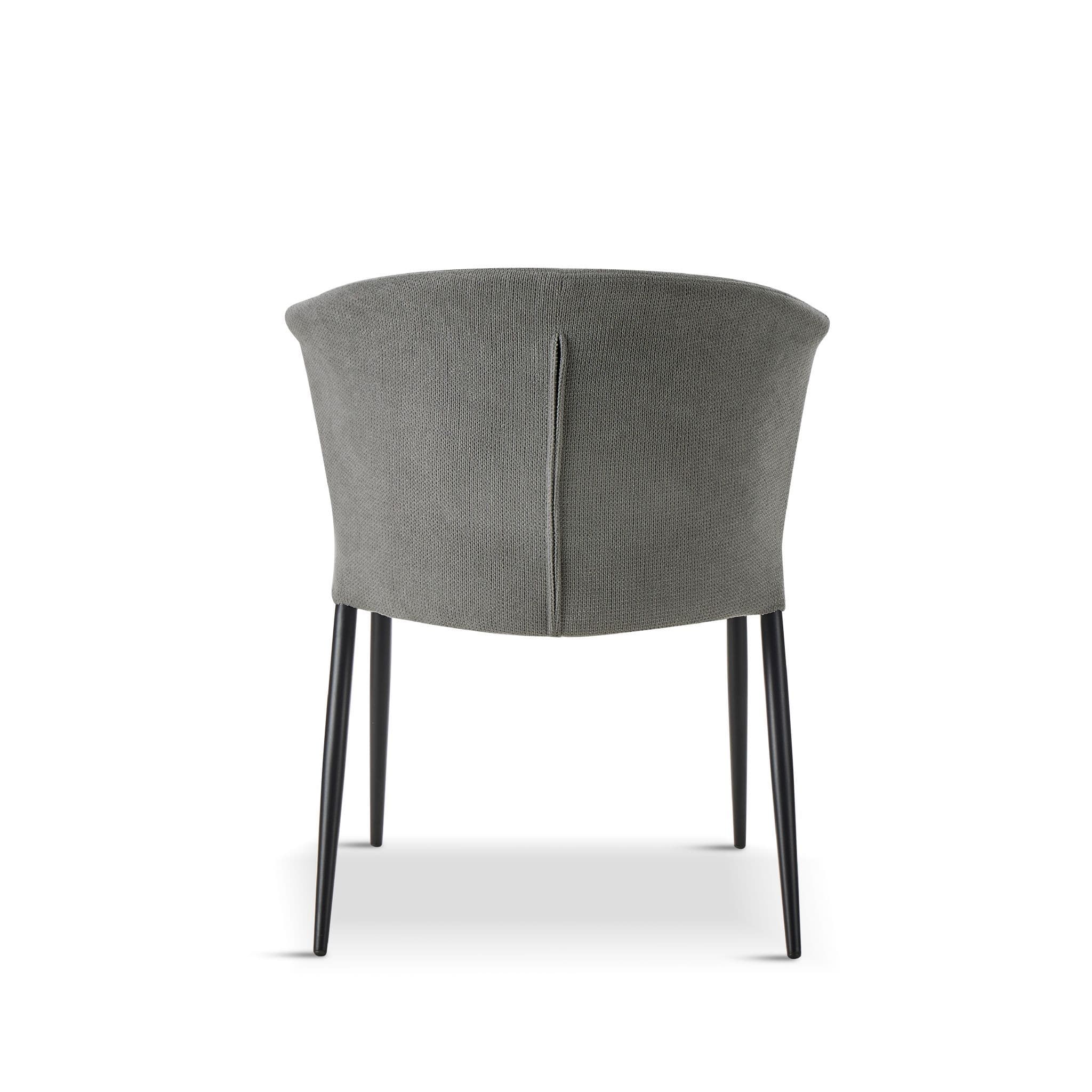 X4 Mason Deep Grey Fabric Dining Chair - Image 6