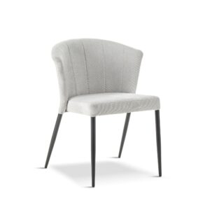 X4 Mason Deep Grey Fabric Dining Chair - Grey, X4