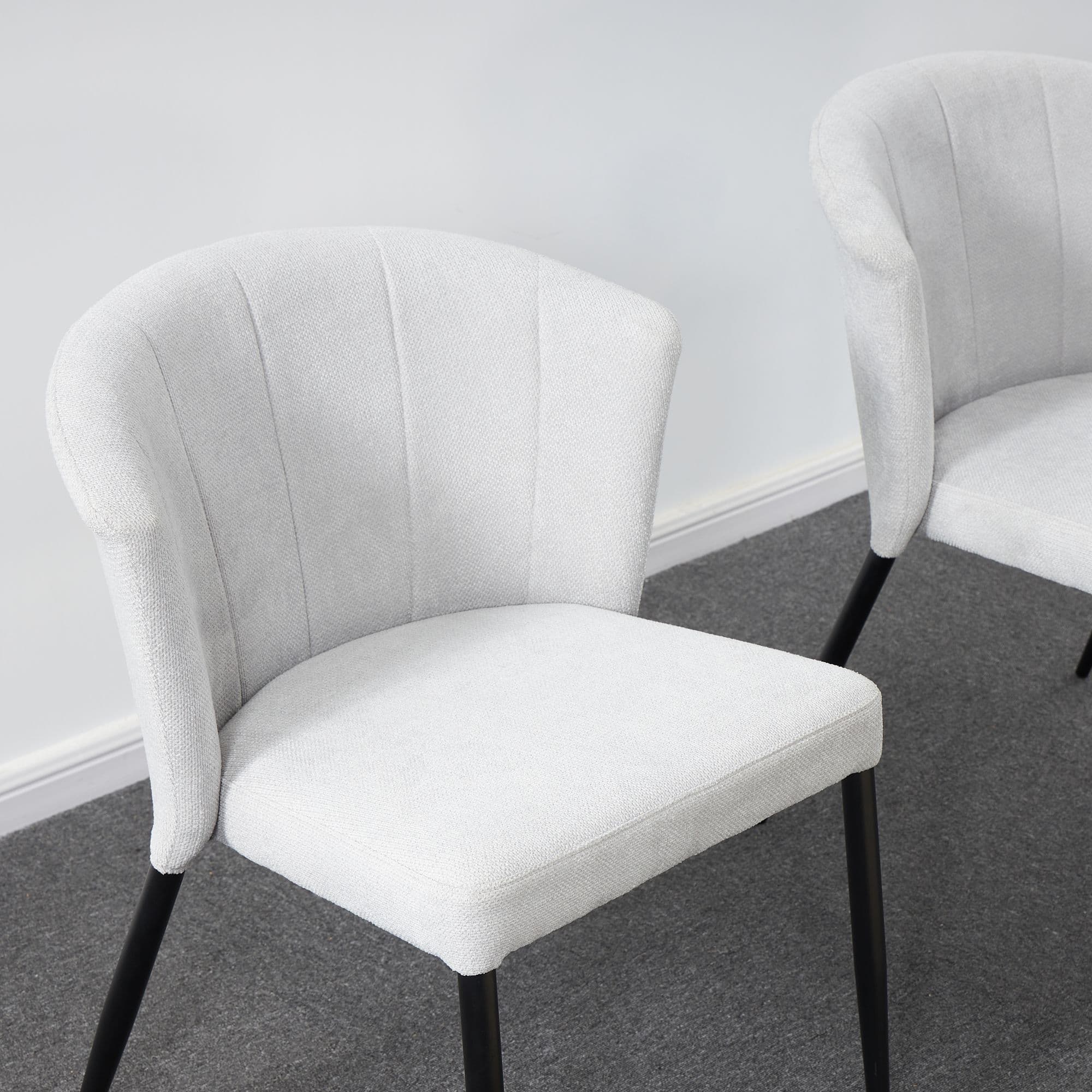 X4 Mason Deep Grey Fabric Dining Chair - Image 17