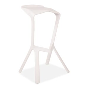 X4 Miura Plastic Barstool, White