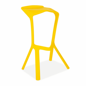 X4 Miura Plastic Barstool - Yellow, X4