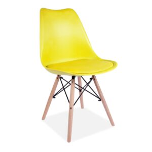 X2 Tulip Dining Chairs - Yellow, X4