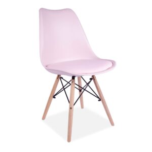 X4 Tulip Eiffel Dining Chairs - Pink, X4