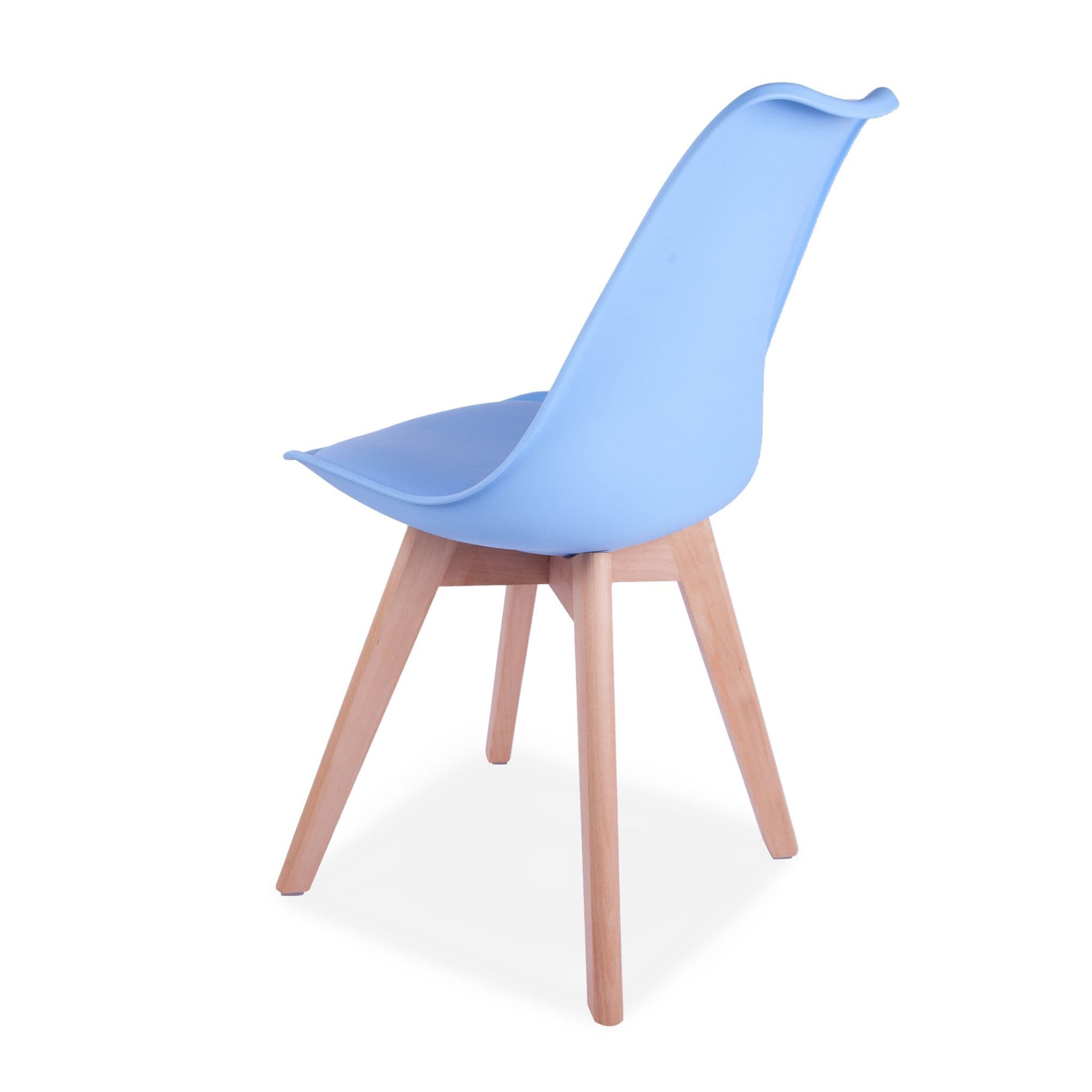 X4 Tulip Pyramid Dining Chairs With Beech Legs, Black - Image 18