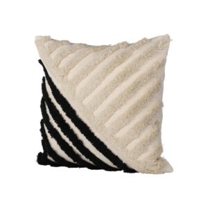 Zara Cushion Cover Polycotton - White, 45X45