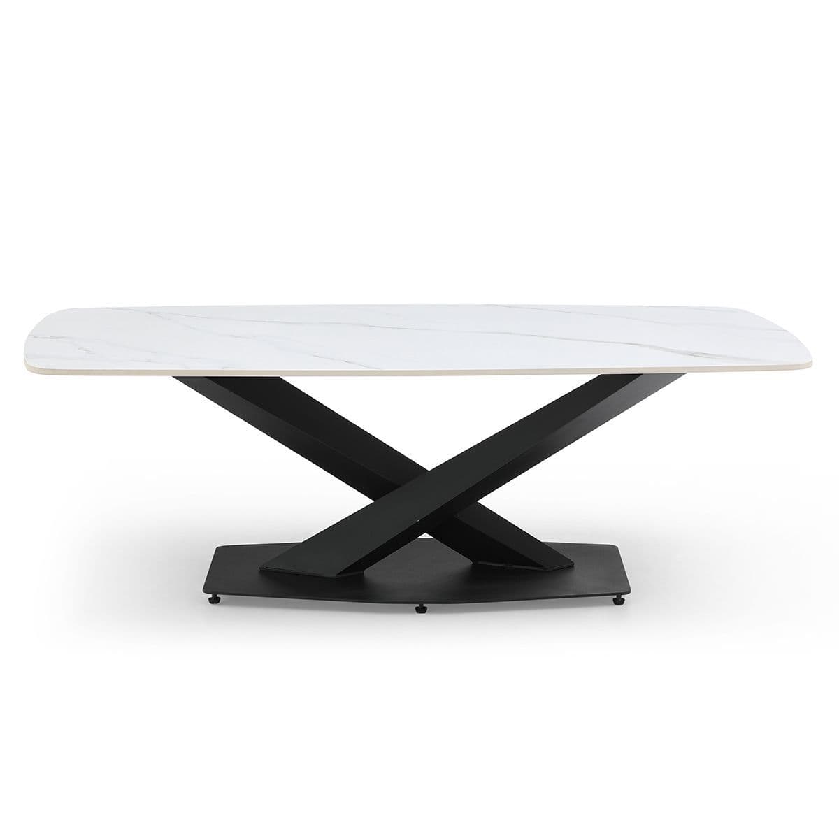 Zion White Sintered Stone Coffee Table - Image 2