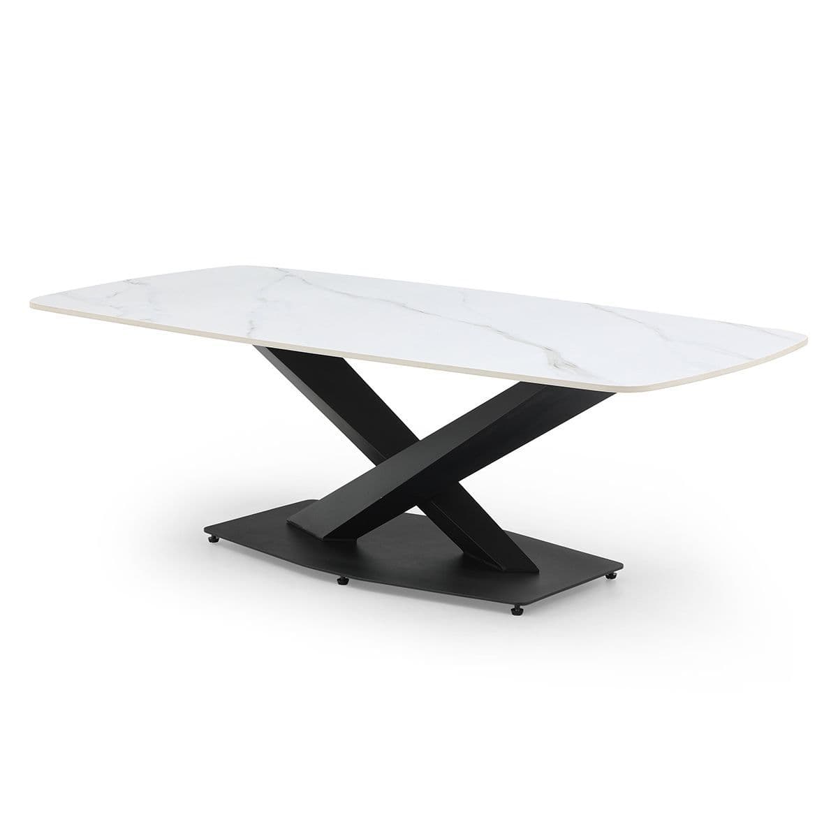 Zion White Sintered Stone Coffee Table