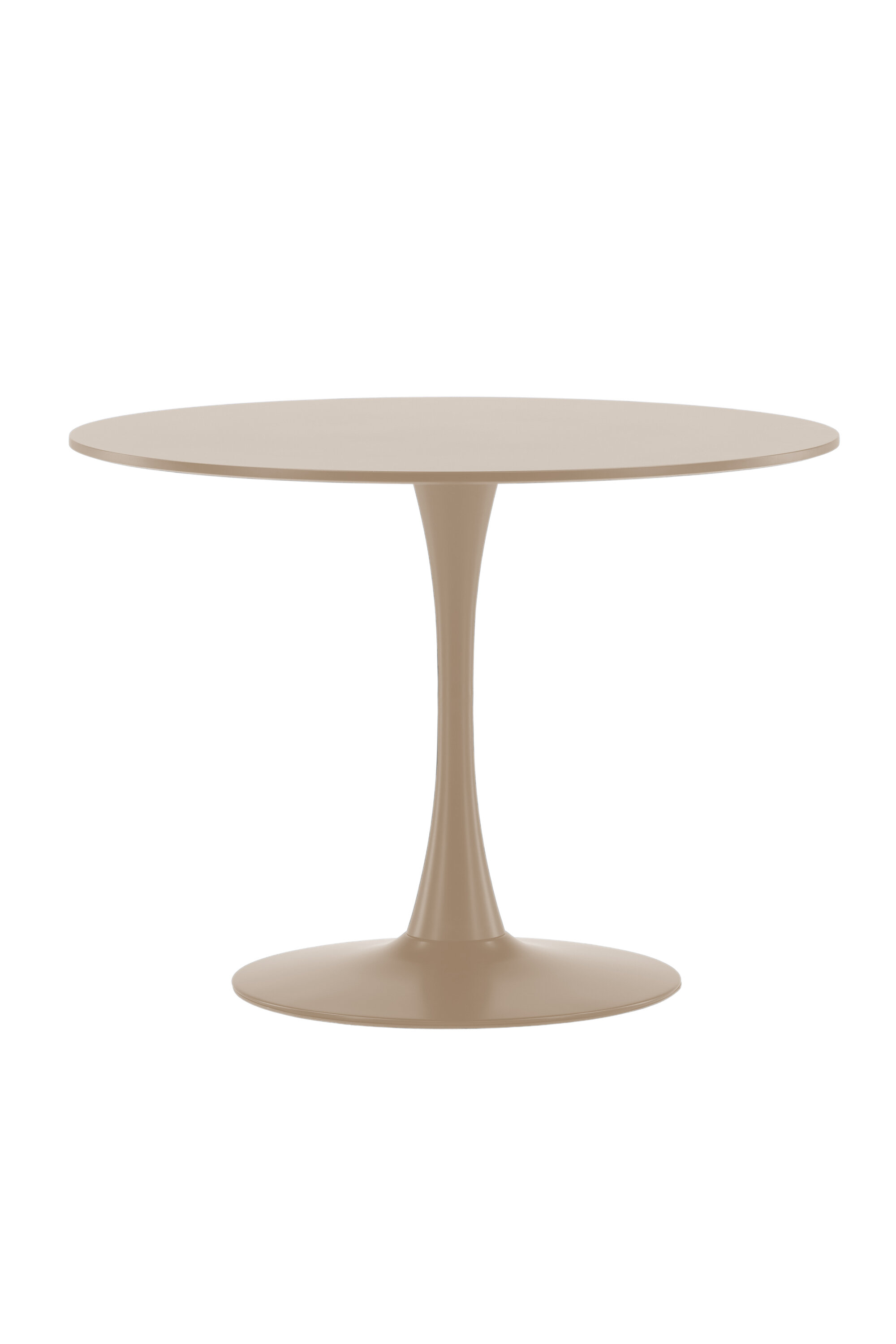 Glade Round Dining Table Dia 100x75 Cm - Steel Frame / Mdf Beige Painting