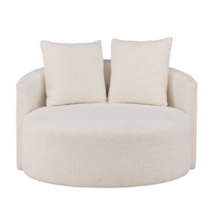 Kelso Sofa - Wood / White Teddy