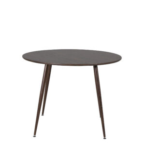 Plaza Round Table 100 Cm - Walnut Top - Walnut Legs