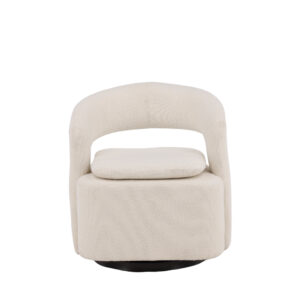 Laurel Single Sofa - Black / White Boucle