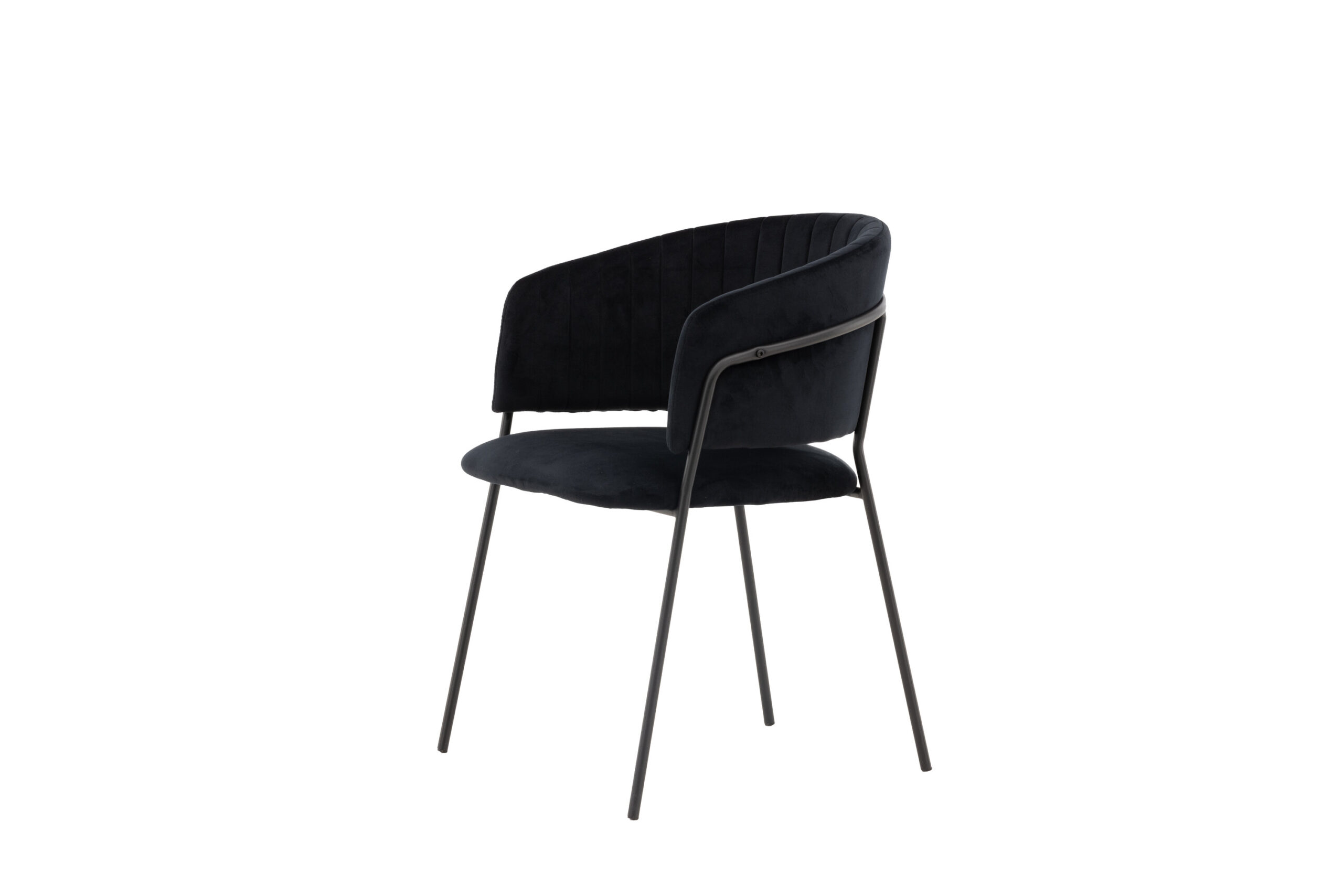 Selma Dining Chair 2-Pack - Black / Black Velvet - Image 4