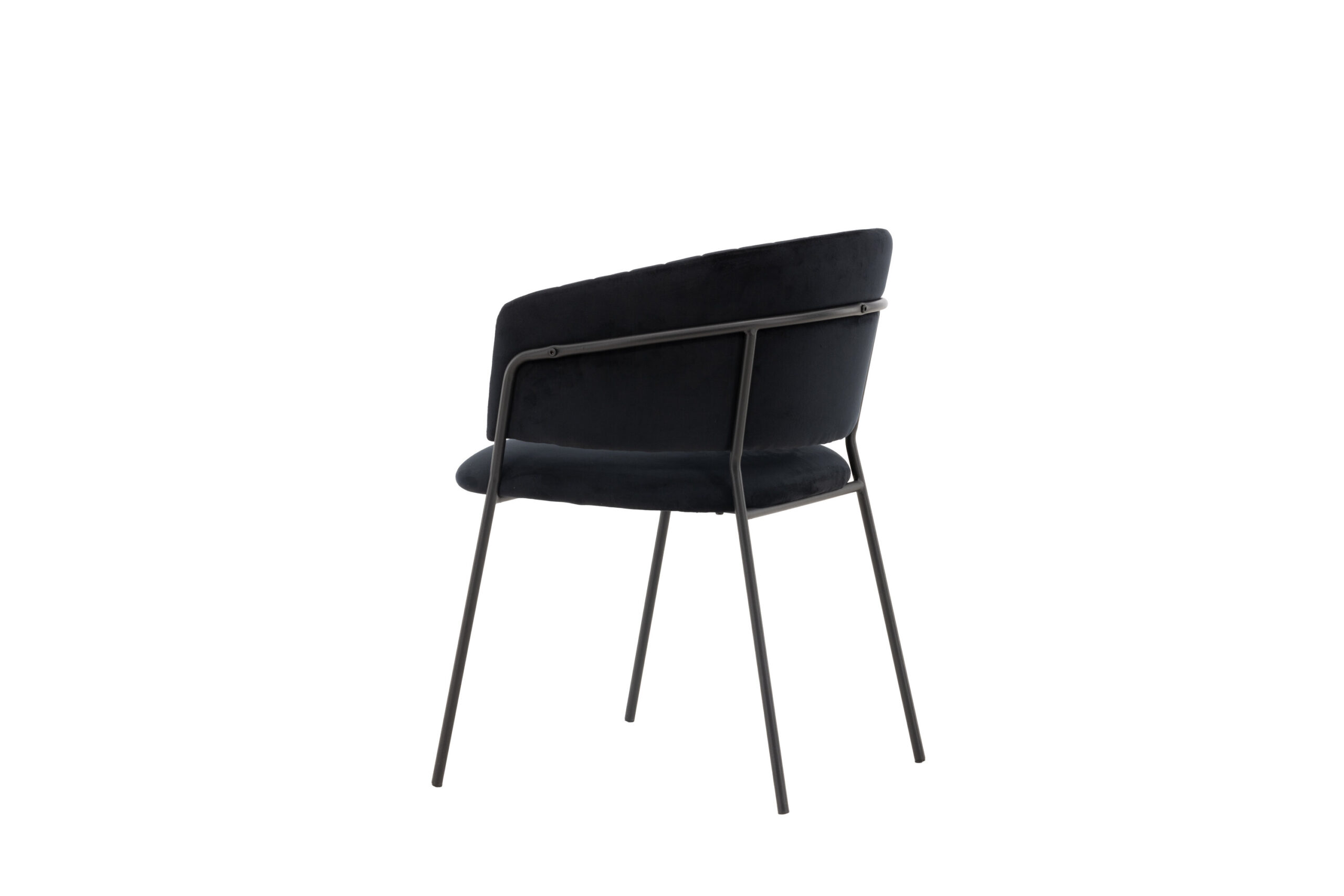 Selma Dining Chair 2-Pack - Black / Black Velvet - Image 6