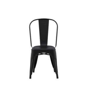Tempe Dining Chair 4-Pack - Matte Black / Metal