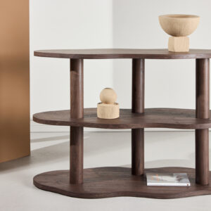 Moln Shelf 120X45X75 Cm - Mdf With Mocca 3D Paper