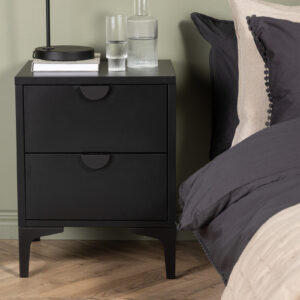 Piring 2-Drawer - Black, 2