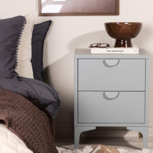 Piring 2-Drawer - Light Grey, 2