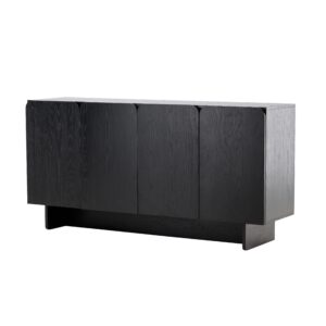 Ankara Wooden Cabinet - Black, Large