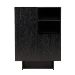 Ankara Wooden Cabinet - Black, Small