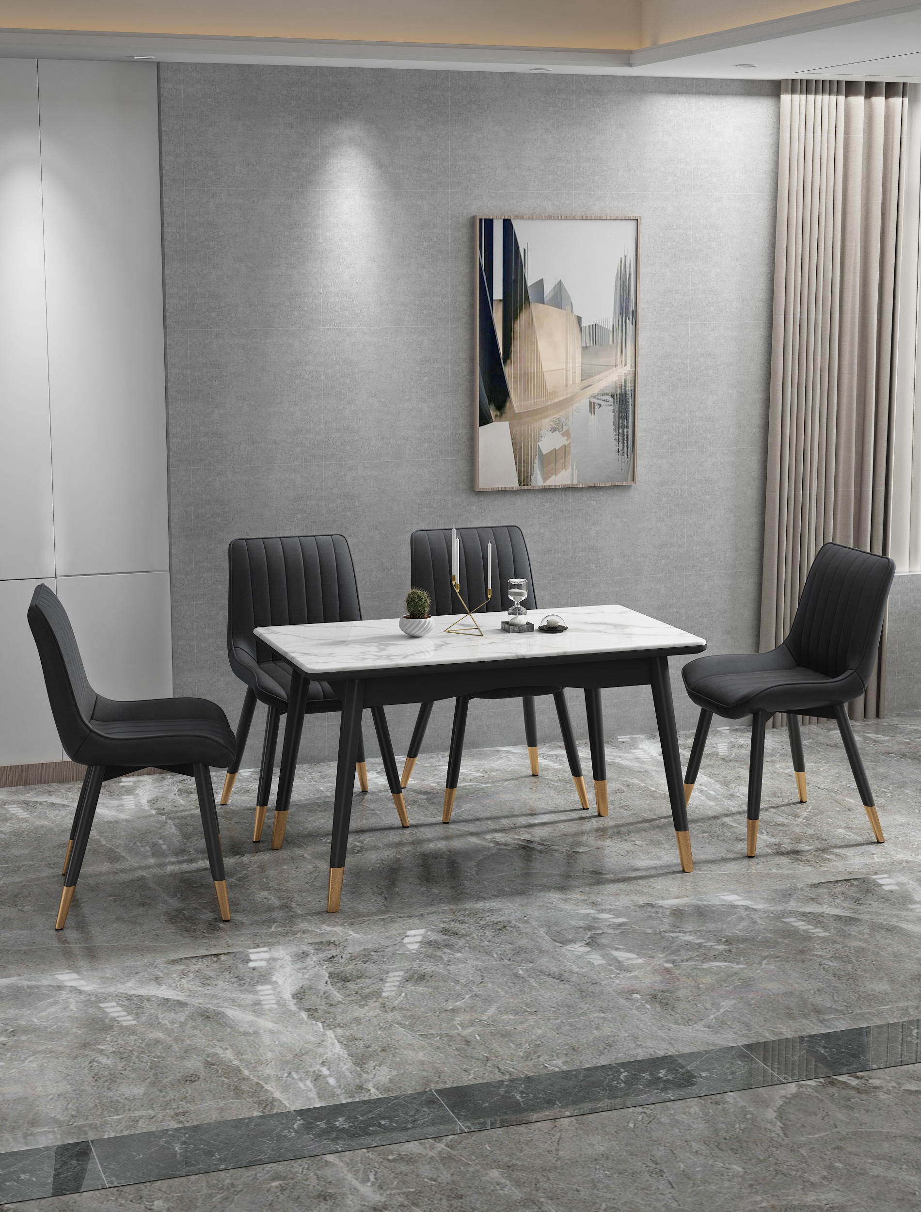 X2 Mmilo Brook Dining Chair - Black, X4 - Image 9